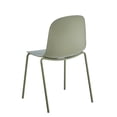 thumbnail image 3 of XDECO Stackable Dining Chair Set of 4, Minimalist Modern Water Resistant Chair for Indoor Outdoor, 300lbs Capacity, Easy Assembly,Sage Green, 3 of 7