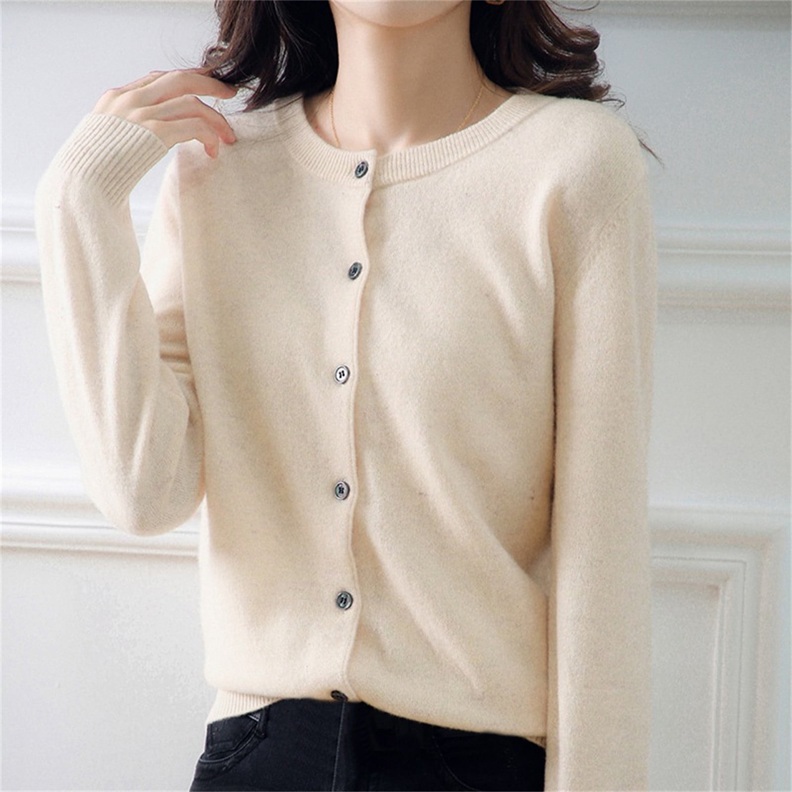◆DEINET◆ LAYER BUTTON CARDIGAN IN BEIGE KDBBC4S53113400F eacfbd1a-8725-4330-9523-