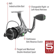 thumbnail image 3 of Quantum Energy S3 Spinning Fishing Reel, Size 25 Reel, Silver/Black, 3 of 8