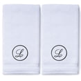 thumbnail image 2 of Monogrammed Hand Towels for Bathroom Kitchen Makeup | Personalized Gift for Wedding-Bridal | Custom Luxury Turkish Towel | Spa Collection, Oversized, 16 X 30 Inch, Set of 2, 2 of 3