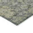 thumbnail image 4 of Addison Rugs Chantille Indoor/Outdoor Traditional Damask Pewter Washable Rectangle Rug, 5' x 7'6", 4 of 6