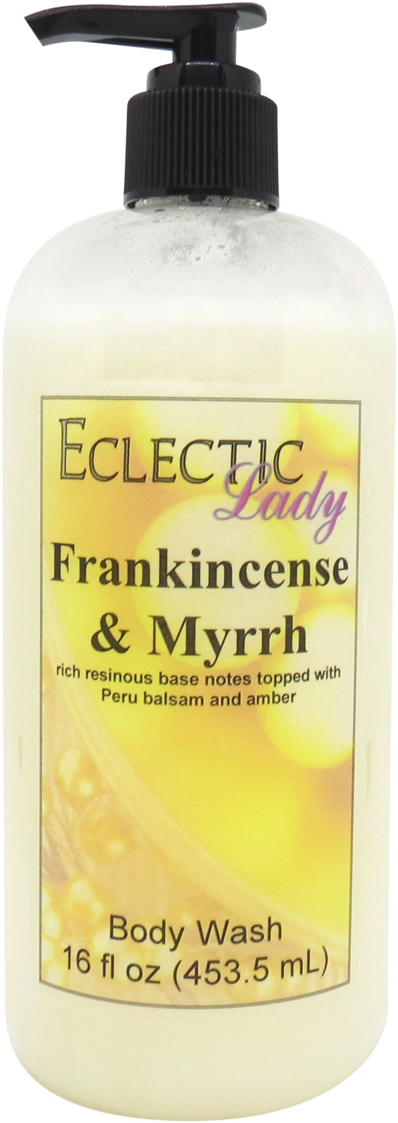 Frankincense And Myrrh Body Wash by Eclectic Lady, Liquid Shower Gel