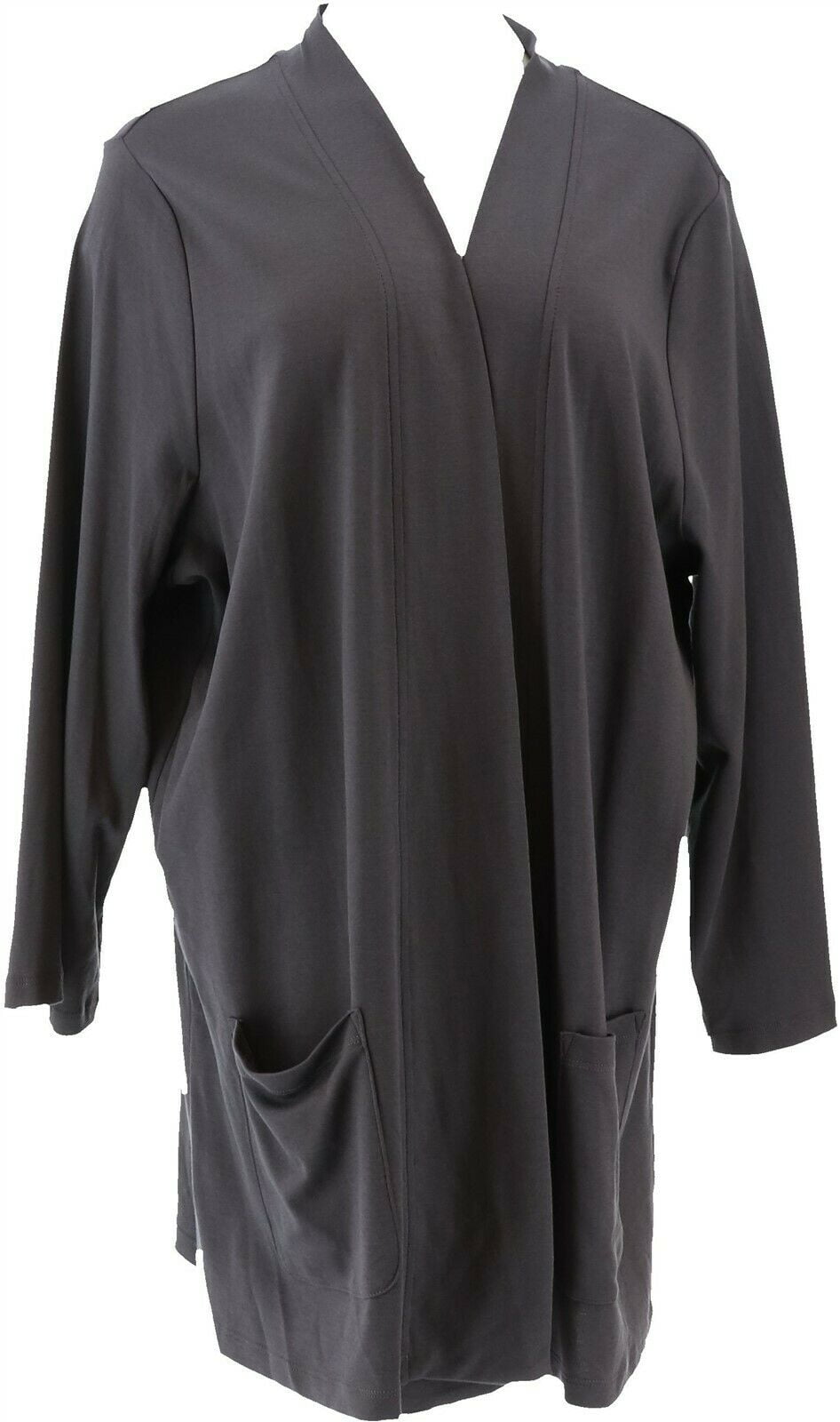 Isaac Mizrahi Essentials Cotton Kimono Cardigan Women's A368556 ...