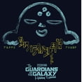 thumbnail image 2 of Girl's Guardians of the Galaxy Holiday Special Alien Writing  Graphic Tee Navy Blue Small, 2 of 4