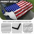 thumbnail image 5 of SEANATIVE American Flag Golf Cart Seat Covers Club Car Comfortable Golf Cart Rear Seat Cover 4Th of July Golf Cart Seat Towel Blanket with 4 Front Pockets Fits Most Club Cars Golf Carts, 5 of 7