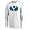 thumbnail image 2 of Men's White BYU Cougars Primary Logo Long Sleeve T-Shirt, 2 of 3