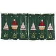 thumbnail image 7 of Yayeee Kitchen Curtains Tier Set of 2 Light Filtering 57"x24" Over Sink Window Panels, Christmas Santa Hats, 7 of 7
