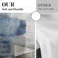 thumbnail image 3 of Farmhouse Kitchen Curtains Blue and Grey Abstract Window Curtains Short Tier Curtains Over Sink, Modern Art Painting Decor Rod Pocket Window Drapes Set of 2 (26x36 Inch), 3 of 5