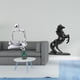 thumbnail image 2 of Figura de pensador abstracto, estatua de caballo de resina moderna, escultura animal, figura de escritorio, elegante y artística, adecuada para sala d, 2 of 8