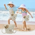 thumbnail image 3 of Darzheoy Girls Knitting Bag Straw Handbags for Summer Crossbody Bag Kids Wallet Girls Purse Straw Bag Beach Bag Beach Tote Bag Little Girl Cross Body Purses Summer Beach Bag, 3 of 6