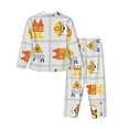 thumbnail image 2 of Bingfone Womens Pajama Sets Construction Equipments Worker Print,Long Sleeve Loungewear Pajamas Set-X-Large, 2 of 9