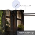 thumbnail image 5 of Rustic Farmhouse Horse Window Curtain Valances Farm Animal Vintage Wooden Barn Window Valance for Living Room Bedroom, Kitchen Valance Rod Pocket Window Curtain 54 by 18 in, 1 Panel, 5 of 6