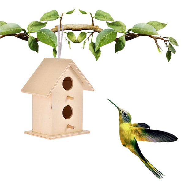 Casa de Pájaros de Madera ANGGREK Caja Nido Colgante