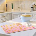 thumbnail image 6 of Yayeee Dish Drying Mat for Kitchen Counter 18"x24" Microfiber Absorbent Pad, Gradient Pink Stars, 6 of 7