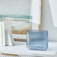 thumbnail image 4 of Better Homes & Gardens Ribbed Glass Vase, 7'', Blue, 4 of 6