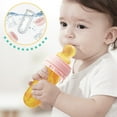 thumbnail image 6 of AMERTEER Baby Food Feeder Set, 2 in 1 Silicone Pacifier Feeder and Squeeze Spoon Feeder for Child, Infant & Toddler Food Dispensing and Feeding with Dust Cover, 6 of 7