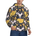 thumbnail image 2 of Lsque Mouse Cheese Pattern Casual Men's Hoodie,Hooded Sweatshirt with Kangaroo Pocket,Pullover Hoodie-X-Large, 2 of 7