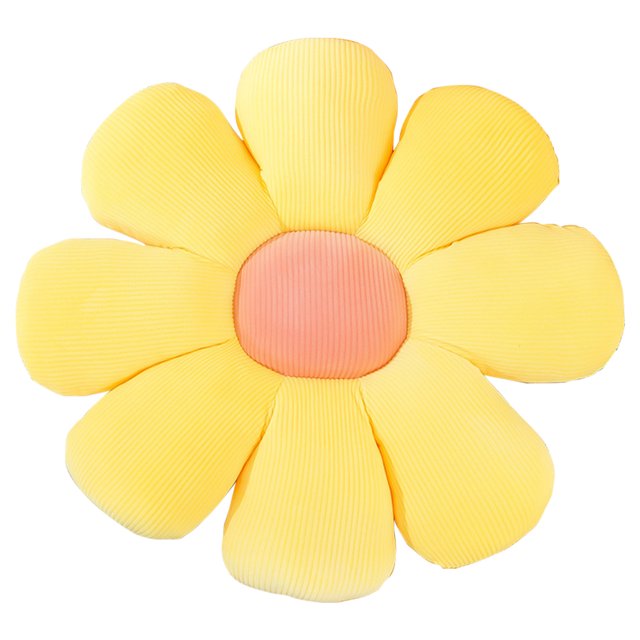 Cojín trasero con forma de girasol para decoración del hogar, cojín para sala de estar (amarillo) Ehuebsd Libre de BPA