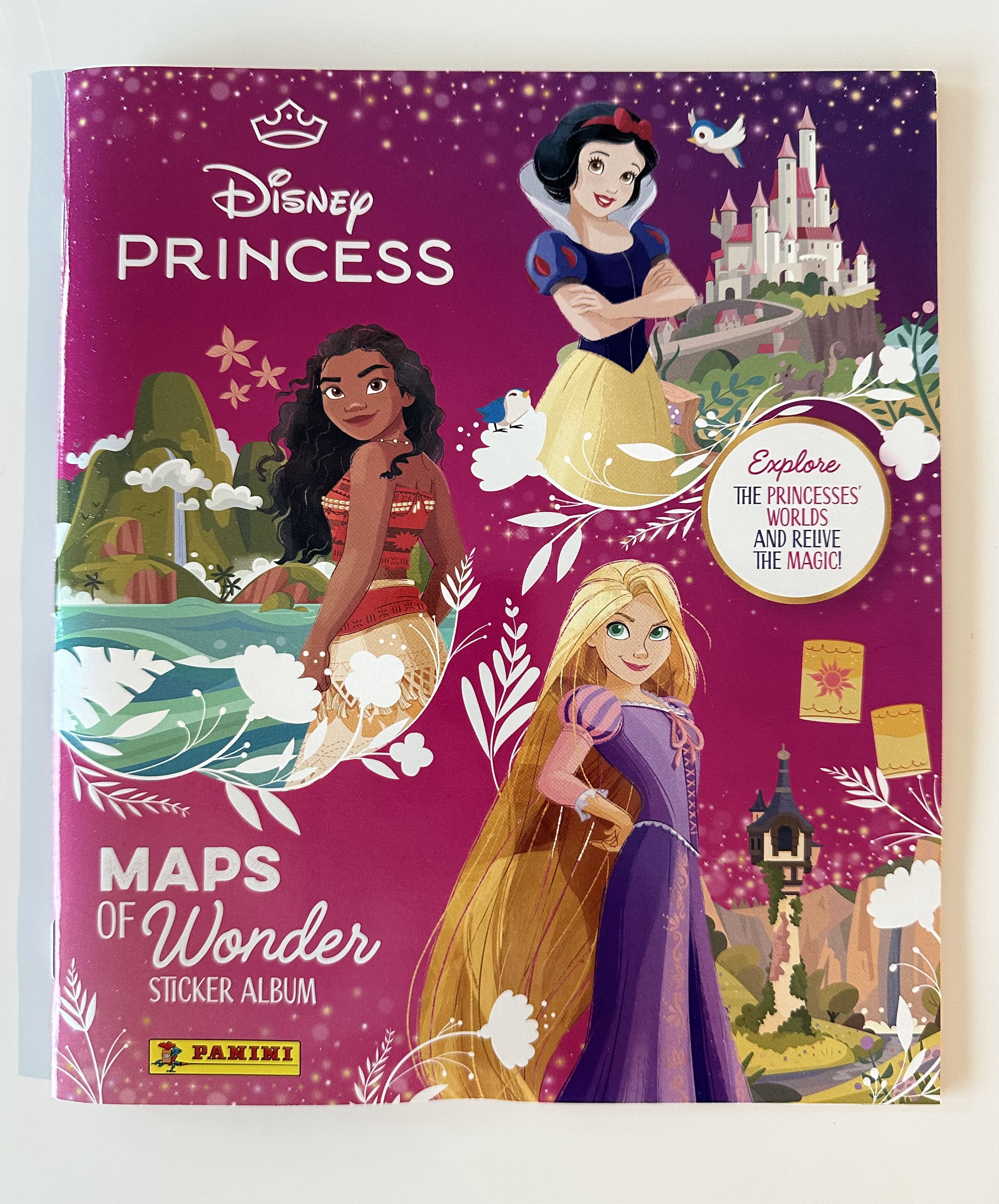Disney Princess Maps of Wonder Album and Stickers - Panini