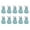 Blue, variant on Sunjoy Tech 10Pcs Luminous Bunny Colorful Glowing in The Dark Miniature DIY Resin Craft Ornament Cute Resin Rabbit Statue Model Phone Case Decor Small Gift