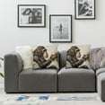 thumbnail image 3 of Nawypu  Gorilla Pillow Cover,Decorative Throw Pillow Monkey Sitting and Thoughtful Look A Glass of Beer Pillow Cases  Square Cushion Covers for Home Sofa Couch Brown 2pc, 3 of 6