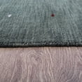 thumbnail image 6 of Rugsotic Carpets Hand Knotted Wool Area Rug 3'x5' Green Contemporary Rectangle Indoor Rug for Living Room, Bedroom Antimicrobial L00109, 6 of 8