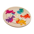 thumbnail image 2 of Rompecabezas de animales de madera Colores y formas Forma de animal Juego preescolar Educativo Dinosaurio, 2 of 9