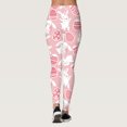 thumbnail image 3 of Gibobby Leggings Afelpados Pantalones estampados personalizados para el Festival la resurrección Pascua para mujer, mallas personalizadas para correr, mallas largas para Pilates（Rosa， XXL), 3 of 5