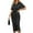 A-Black, variant on Hanerdun Womens Button Down Dress V Neck Short Sleeve Satin Ruched Party Wrap Maxi Dresses