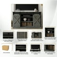 thumbnail image 6 of Castle Place Vintage 54" TV Stand Console for TVs up to 65", Dark Gray, 6 of 7
