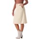 thumbnail image 4 of Falda Midi A-Line de Cintura Alta Elástica para Mujeres INSPIRE CHIC Otoño Invierno en Color Beige XL, 4 of 6