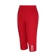 thumbnail image 4 of Pantalones de Yoga de Tamaño Adicional para las Mujeres 3x Color Sólido Bolsillo Capris Cintura Elástica, Transpirable Deporte Casual, 4 of 8