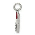 thumbnail image 2 of Sterling Silver Lipstick Charm Pendant with Red Enamel, Gold Tone Accents, Feminine Fashion Jewelry for Women, Symbol of Beauty and Confidence for Bracelets or Collectors, 2 of 6