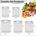thumbnail image 2 of Juego de 5 Tablas de Picar de Cocina, Cutting Board Acero Inoxidable con Asa, Portátil Fácil Limpiar Doble Cara Tablas para Servir Carne, Pan, Queso, Frutas y Verduras, 2 of 7