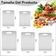 thumbnail image 2 of Juego de 5 Tablas de Picar de Cocina, Cutting Board Acero Inoxidable con Asa, Portátil Fácil Limpiar Doble Cara Tablas para Servir Carne, Pan, Queso, Frutas y Verduras, 2 of 7