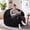 Chevron Black, variant on Fulsmile 4Ft Bean Bag Chair for Adults, Large Lazy Sofa with Stuffed Memory Foam, Comfy Backrest Chair for Reading Gaming Relaxing, Plush Gray