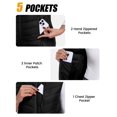 thumbnail image 5 of Women's Lightweight Packable Puffer VestWarm Quilted Windproof Sleeveless Jacket with 5 Zipper Pocketsfor Golf Hiking Travel Casual Wear Black XS, 5 of 8