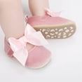 thumbnail image 2 of Infant Baby Girls Mary Jane Flats Non-Slip Rubber Sole Newborn Princess Dress Shoes Toddler First Walkers Sneaker Shoes, 2 of 6