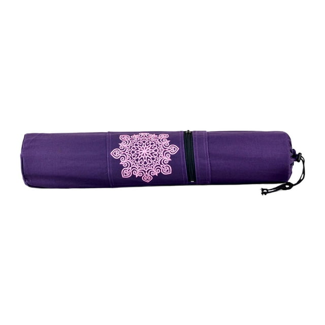 Bolsa ligera para esterilla de yoga, bolsa de gimnasio, bolsa de hombro para clases de yoga en el parque y el gimnasio. Púrpura