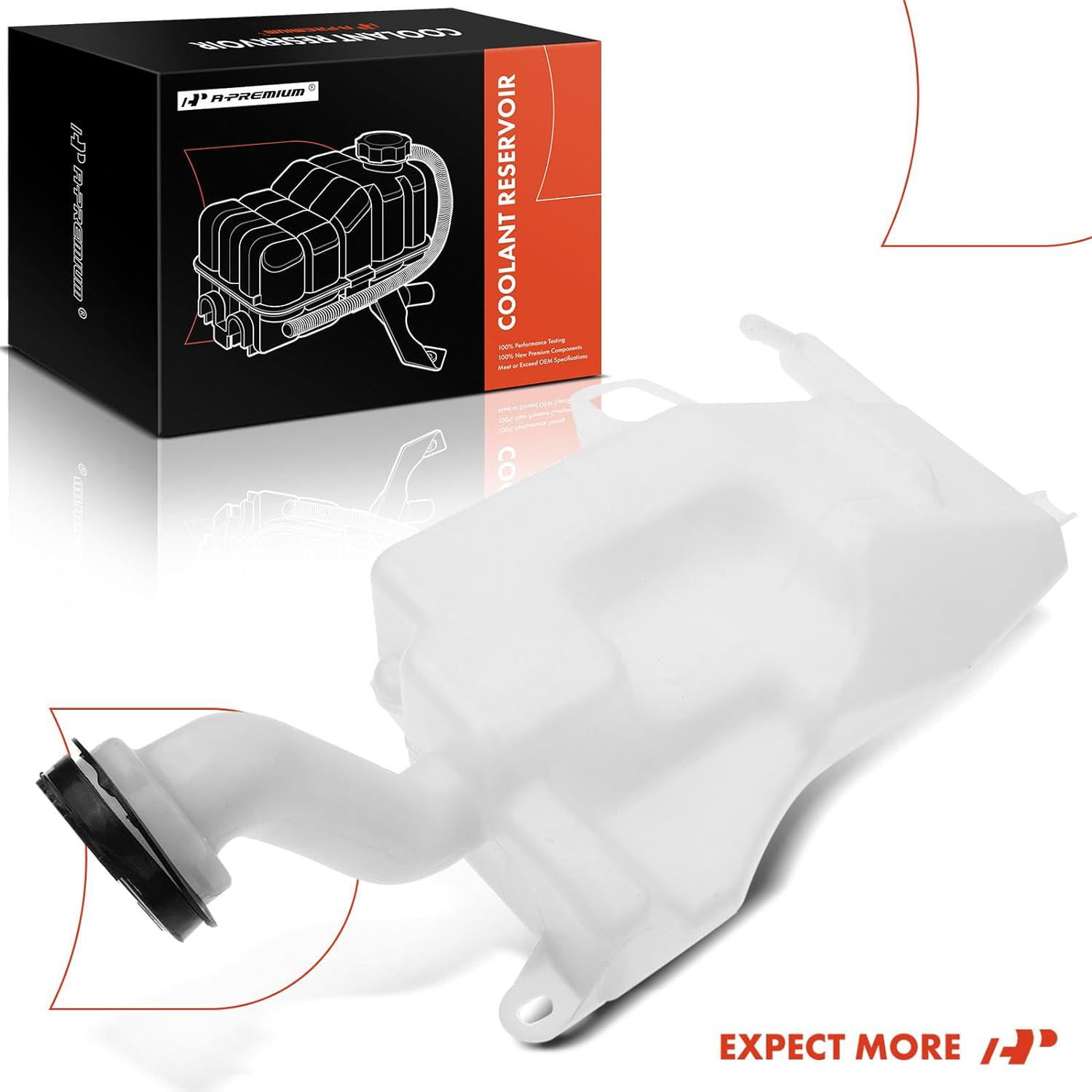 A-Premium Engine Coolant Overflow Recovery Expansion Tank with Cap Compatible with Chevrolet HHR 2006 2007 2008 2009 2010 2011