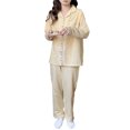 thumbnail image 1 of Conjunto de pijamas para mujer, Conjunto de pijamas de color crema lindo, conjunto de pijamas de piezas, calidad de nivel superior, 1 of 8