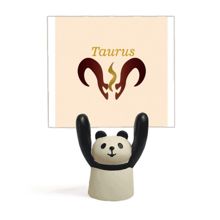 Taurus Chart Sign Art Deco Fashion Memo Holder Cartoon Animal Panda Stand Decoration