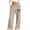 Khaki, variant on fatyb Girls Baggy Sweatpants Bow Printed Wide Leg Long Pants Elastic Waist Jogger Pants with Pockets