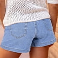 thumbnail image 6 of Women's High Waisted Denim Shorts 2026 Casual Summer Hot Short Jeans with Slanted Pocket Trendy Y2k Shorts Womens Jeans Blue M, 6 of 6