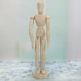 thumbnail image 3 of Clearance!Wood Artist Drawing Manikin Articulated Mannequin with Base and Flexible Body - Perfect for Drawing The Human Figure, 3 of 7