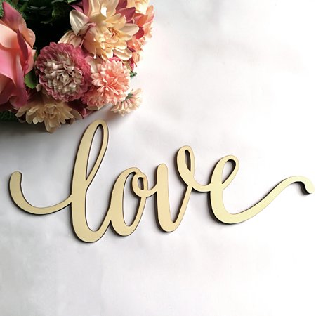Home Decor Wall Wood Sign Wooden Letters Alphabet Word Decoration