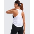 thumbnail image 3 of Musculosa CRZ YOGA con fruncido lateral blanca talla S, 3 of 6