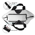 thumbnail image 4 of Disketp Abstract Black And White Waves Bolsa Tote Estampada para Mujer, Bolso de Hombro y de Mano para Compras y Viajes, 4 of 8