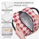 thumbnail image 3 of Balery Plaid Heart Bolsa de Almuerzo para Mujeres, Caja de Almuerzo, Bolsa de Almuerzo Pequeña Impermeable, Tote de Almuerzo Reutilizable con Gran Capacidad, 3 of 6