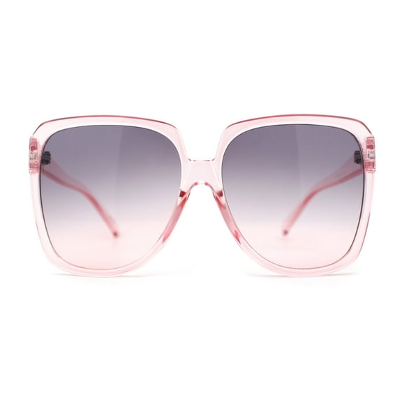 Oversized Retro Mod Thin Plastic Womens Butterfly Sunglasses Pink Black Pink